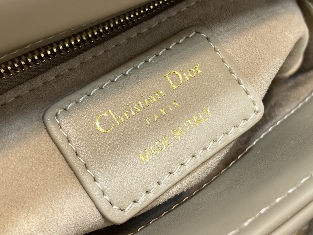 Mini Lady Dior Bag Warm Taupe Cannage Lambskin